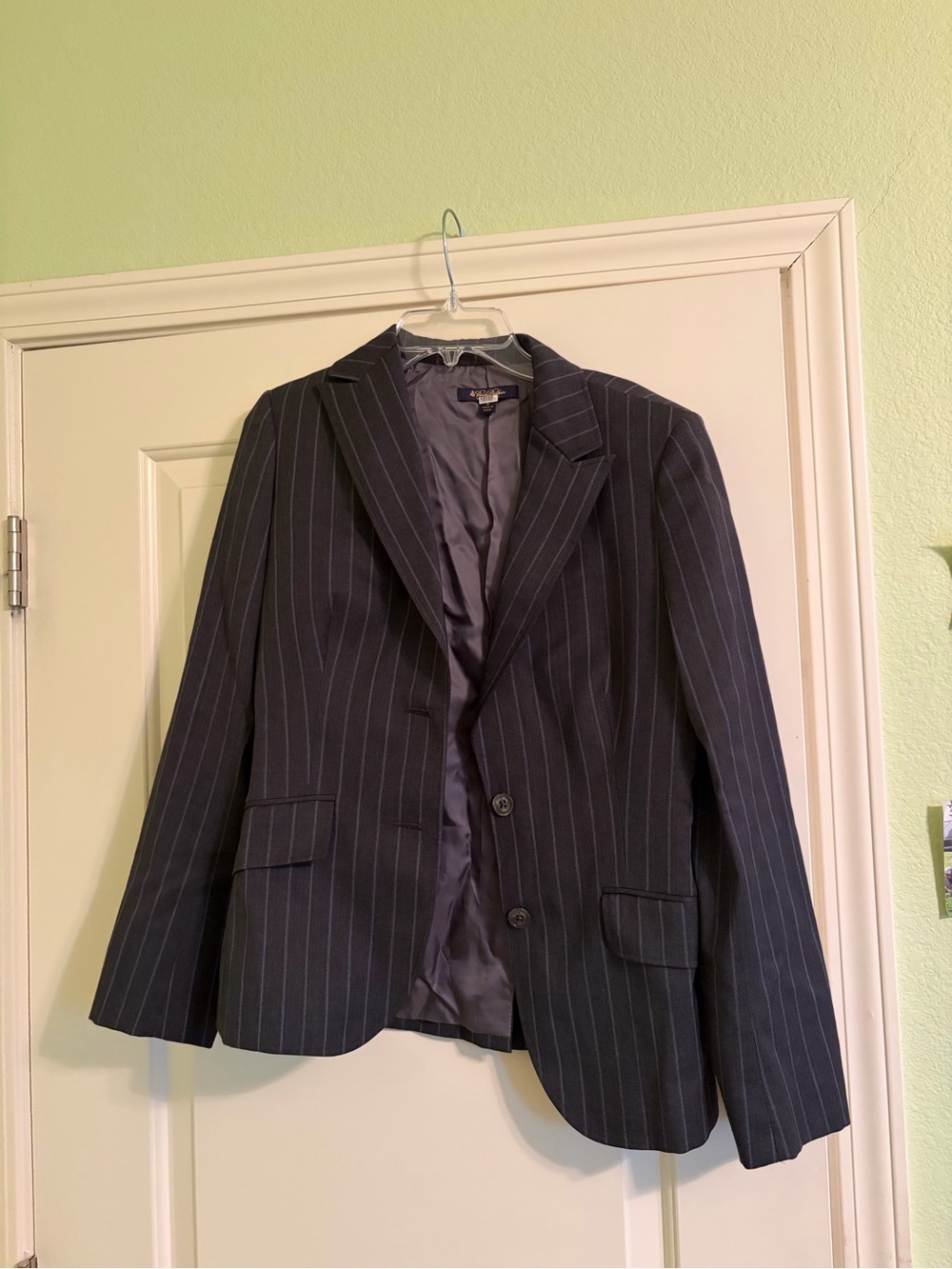 Brooks Brothers Charcoal Pinstripe Blazer